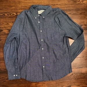 Lisboa Men's Navy Button-Down Shirt